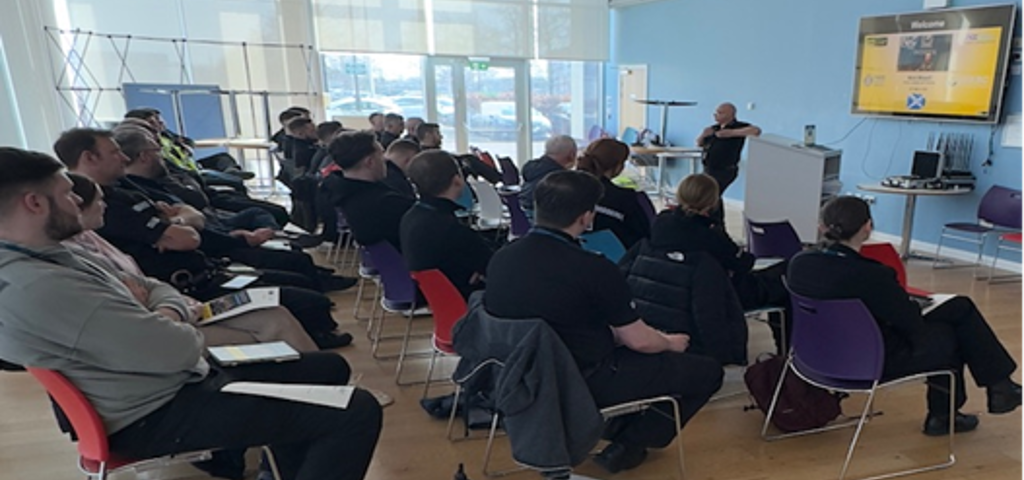 Group of students participating in a training course.