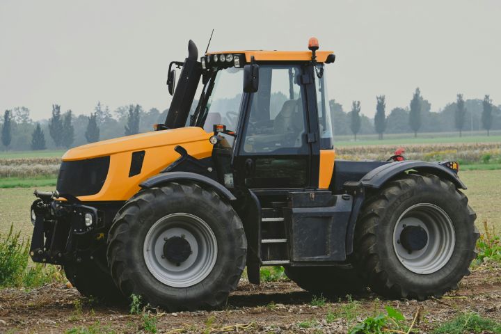 VIN Chip Kit On A Yellow Compact Groundcare Tractor