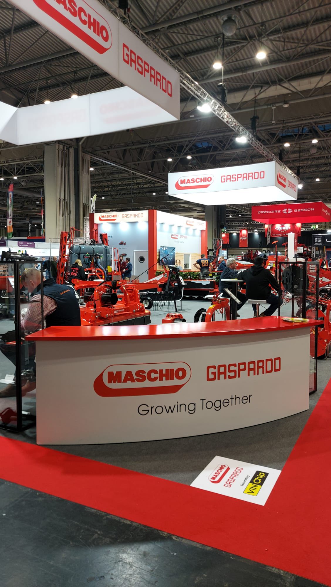 Maschio Gaspardo UK stand showcasing machinery at LAMMA 2026