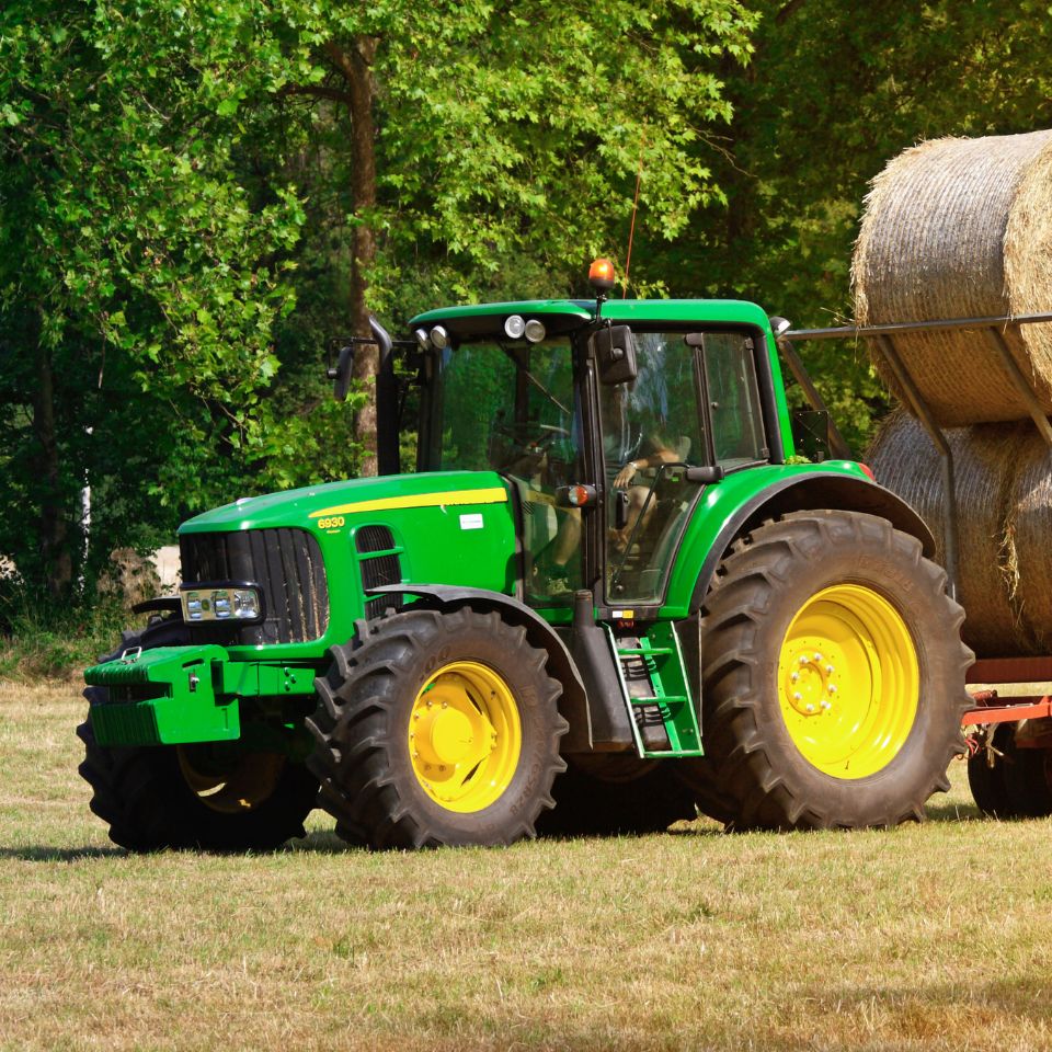 Green Landscaping Tractor With Vin Chip Protection