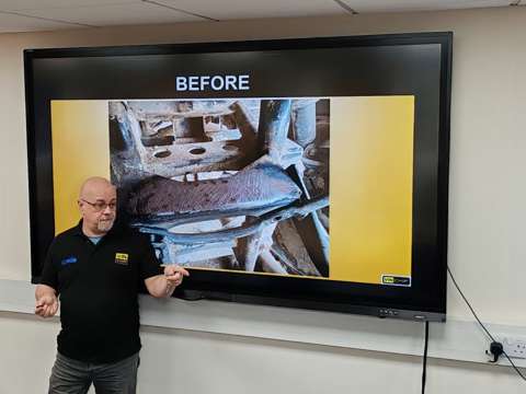 Nick Mayell Leading The IMI Training Course On Forensic Vin Training