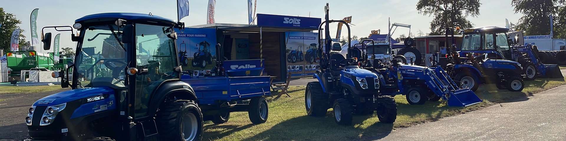 Solis agricultural machinery display.