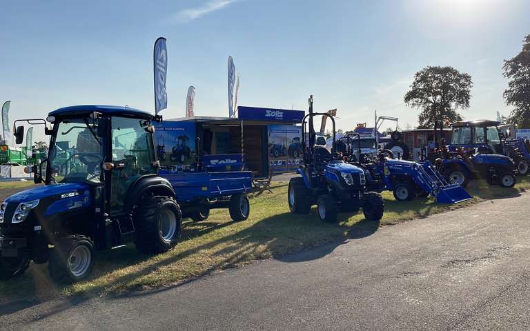 Solis agricultural machinery display.